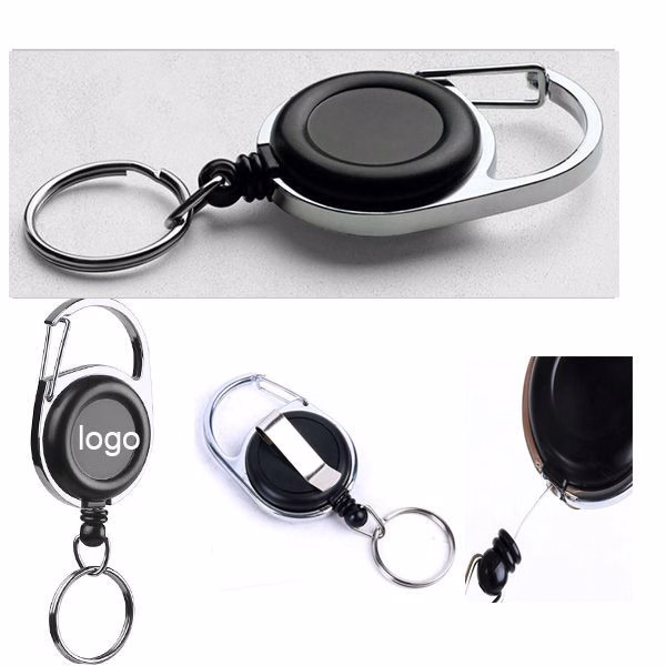 Custom Badge Reels W/ Belt Clip & Carabiner