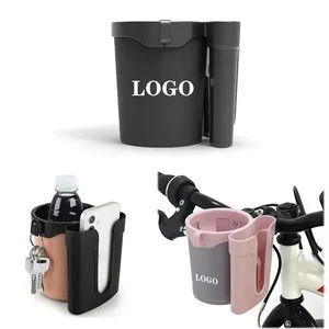3-in-1 Bike Stroller Cup Holder With Phone Keys Storage 1