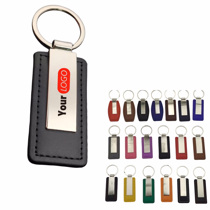 PU Leather Business Keychain