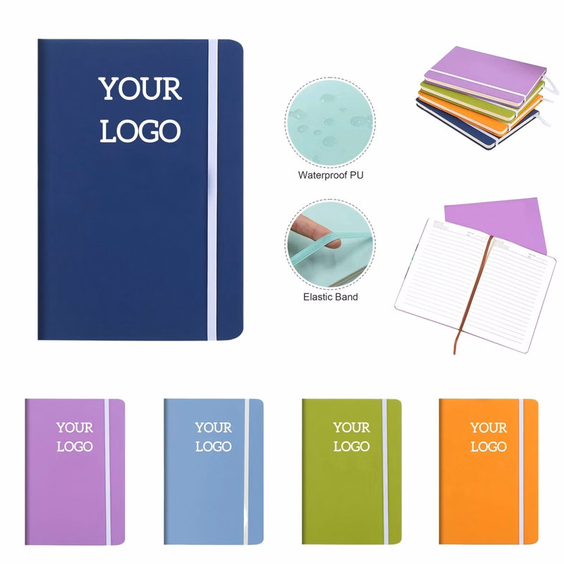 Premium PU Leather Notebook with Elastic Band