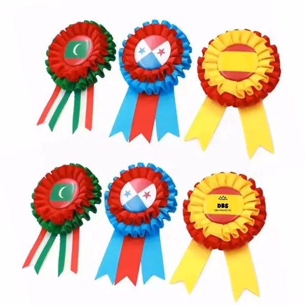 Rosette Award Ribbons Badges for Wedding & Achievement
