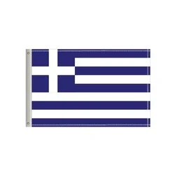 National Flag, Greece, Single-Sided - 96"W x 60"H 1