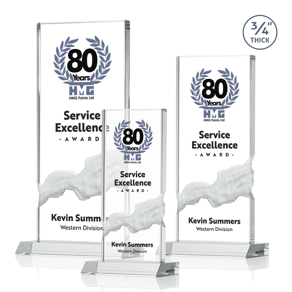Poole VividPrint™ Award - Clear 1