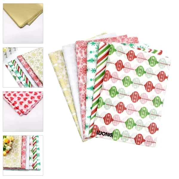 Custom Full Color Printed Tissue Paper Sheets — Branded Gift Wrap Packaging Solution 1