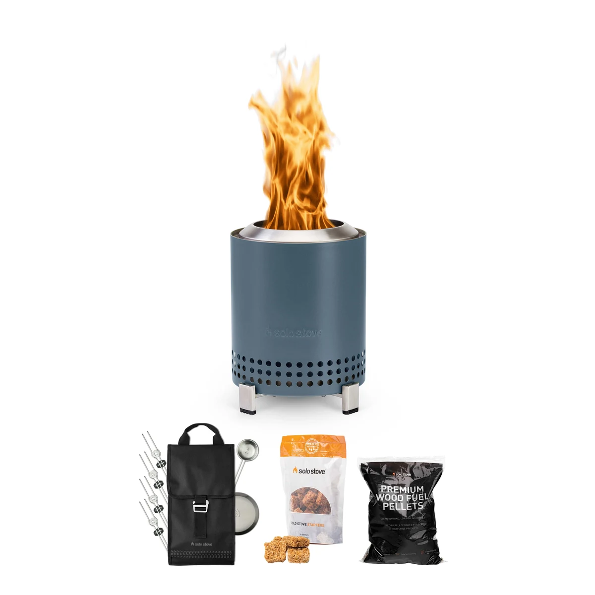 Solo Stove - Mesa 5" Tabletop Fire Pit - Roasty Bundle (Water) 1