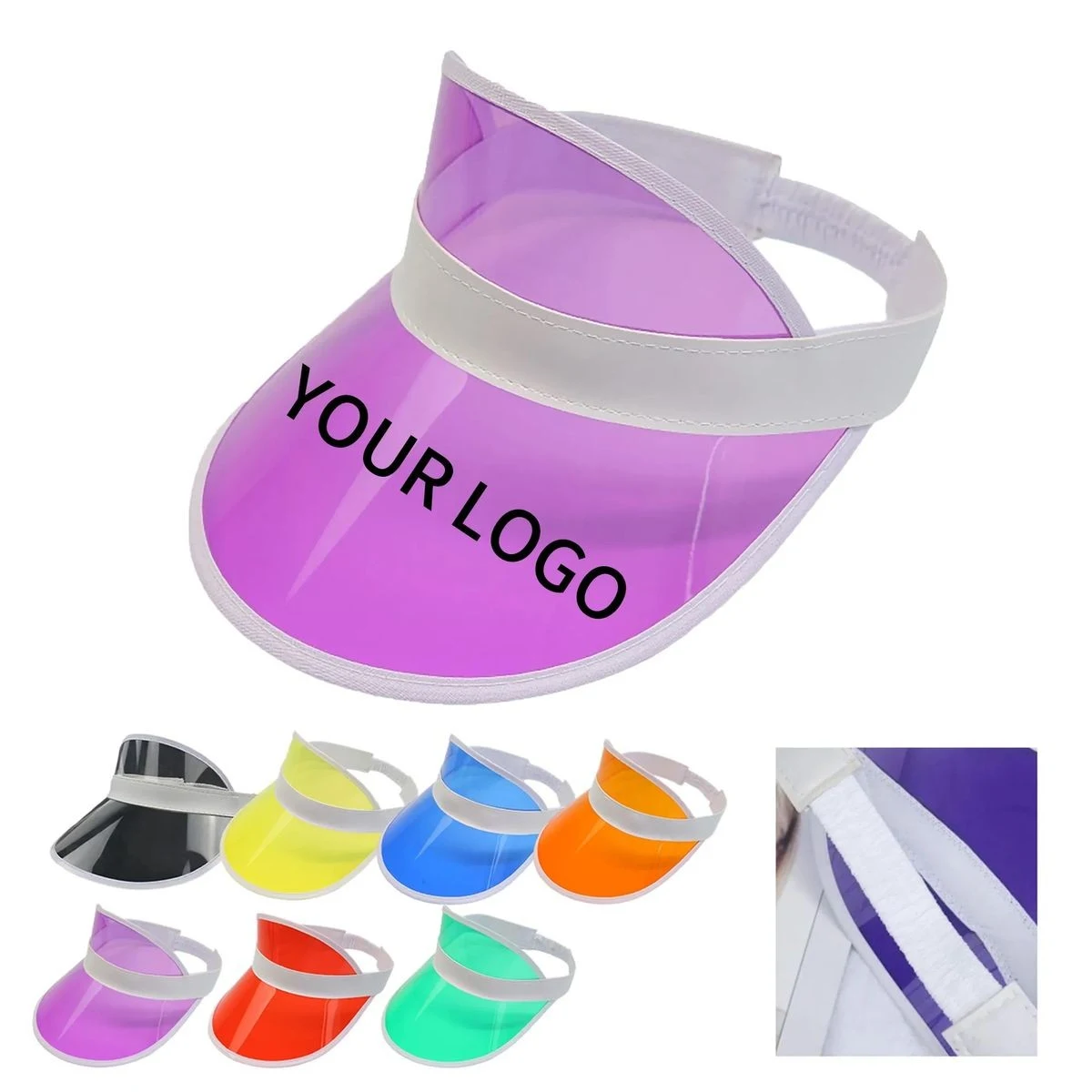 Adjustable PVC Outdoor Visor Cap 1