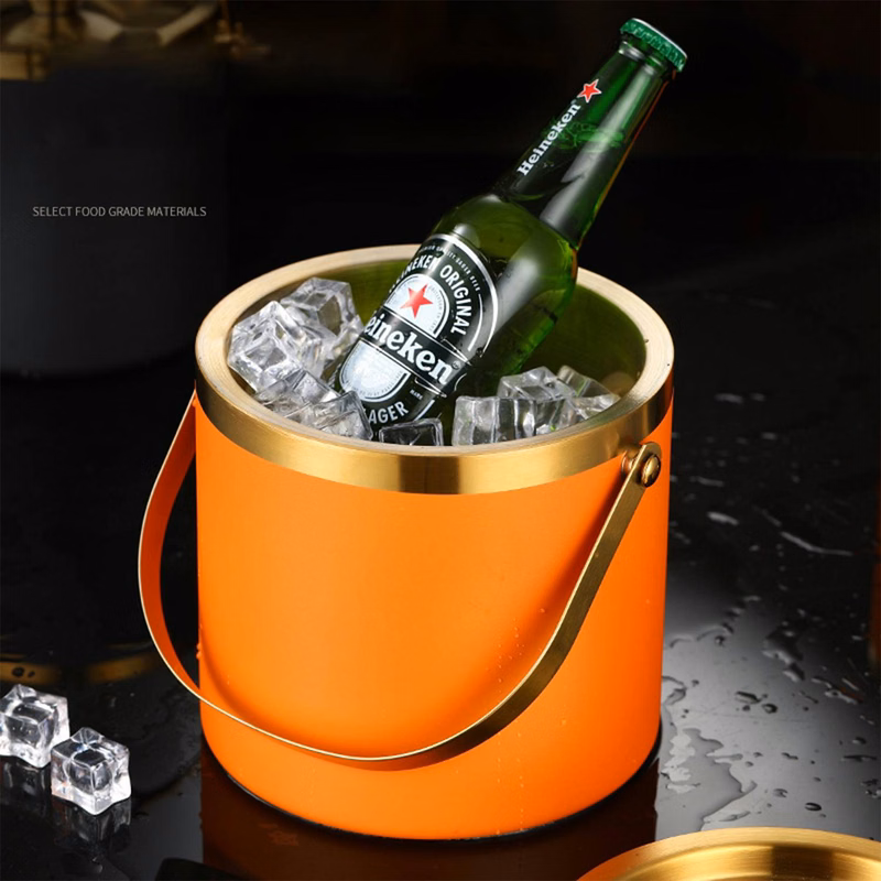 Stainless Steel Ice Bucket w/ Lid
