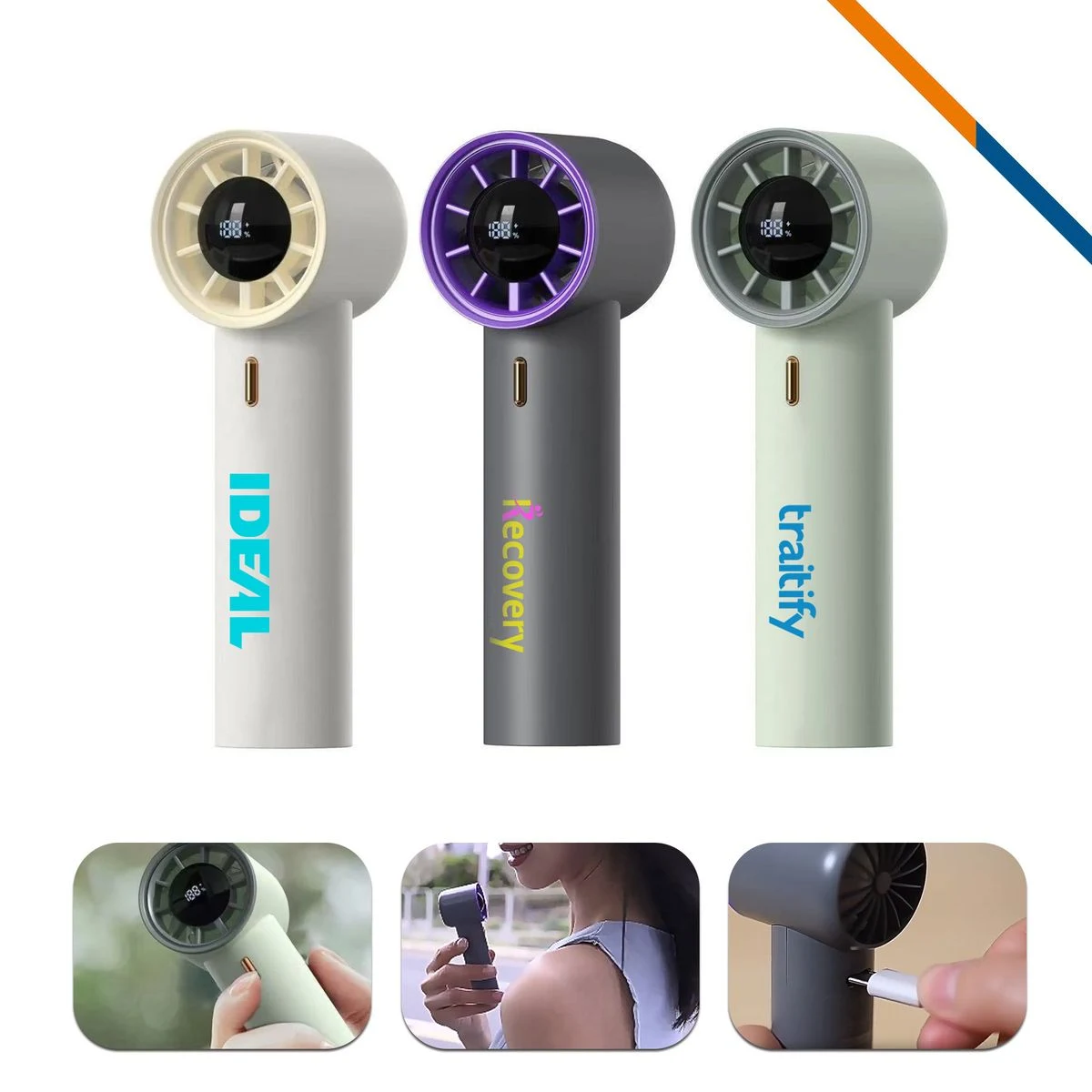 ZestSpin Mini 100 Speeds Turbo Handheld Fan 1