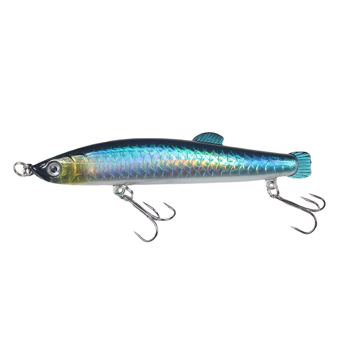 11.5g 3.54" Sinking Pencil Lure with Treble Hooks, Blood Groove, Long Cast, Hard Bait 1