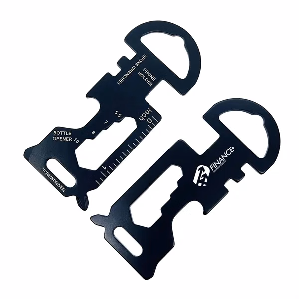 Custom Stainless Steel 7-in-1 EDC Multi-Tool Card Bottle Opener — Adventure Gift