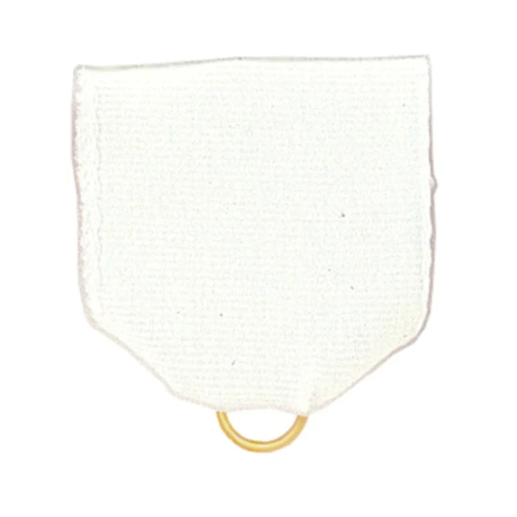 Solid White Pin Drape Ribbon with Jump Ring 1