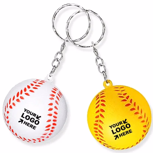 Baseball Stress Reliever Keyrings