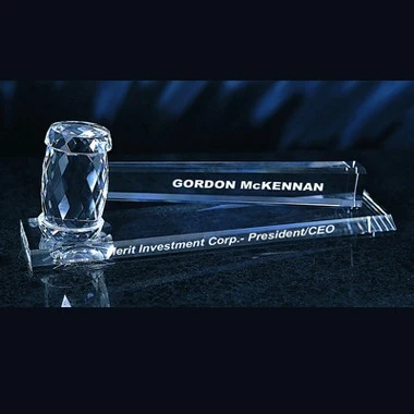 Crystal Gavel with Crystal Base 1