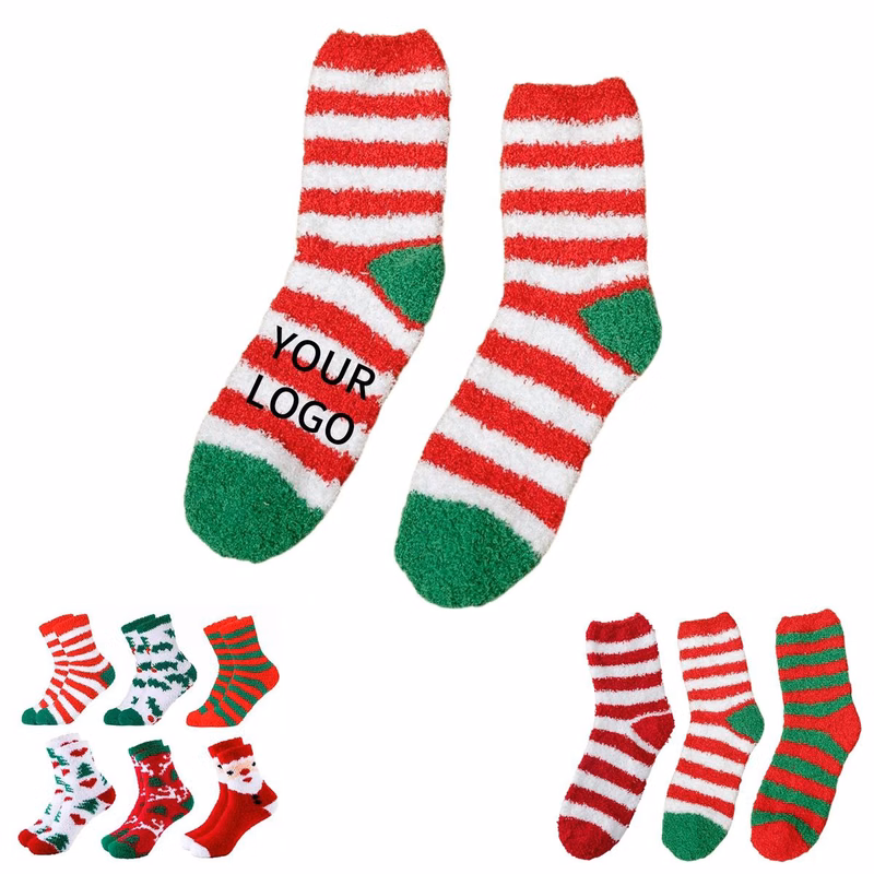 Warm Anti Skid Striped House Socks