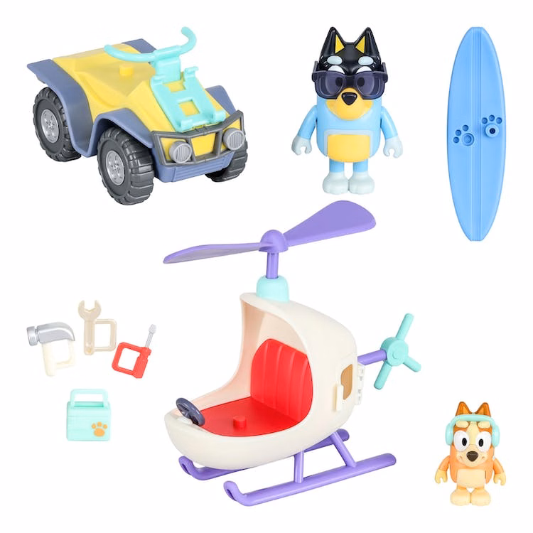 Bluey Mini Playsets with a Vehicle - 2 Styles
