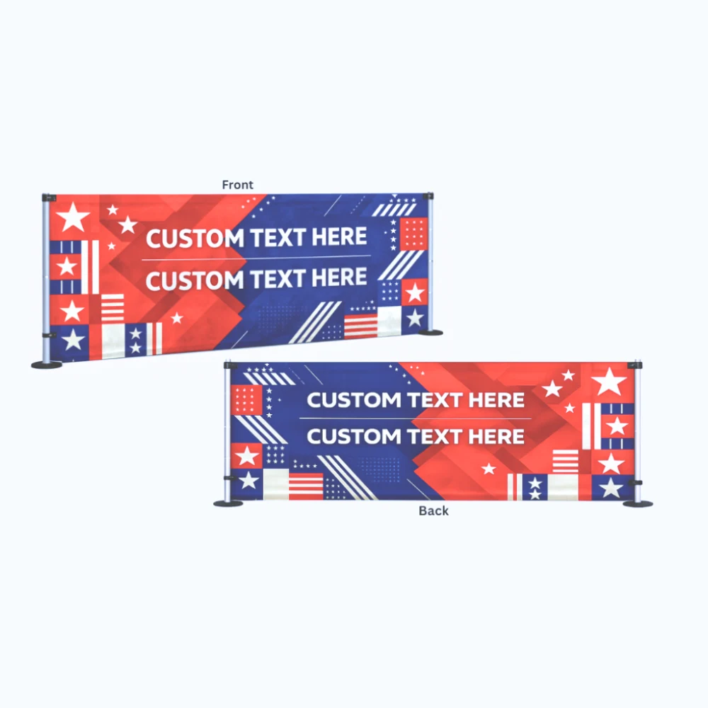 10' Tent Side Rail Double Full Color Dye Sub 1