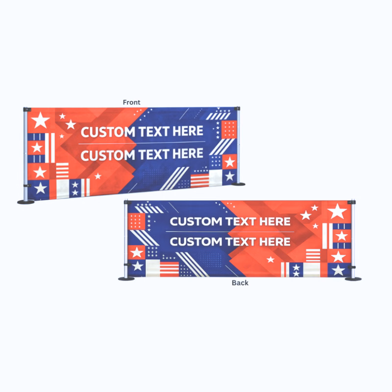 10' Tent Side Rail Double Full Color Dye Sub
