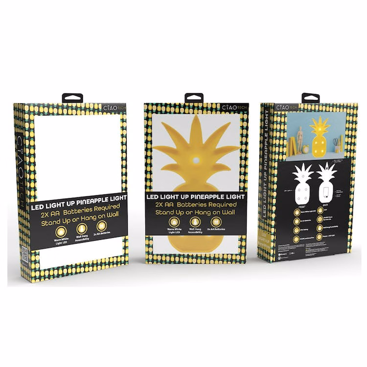Light Up LED Shapes - Pineapple Stand/Hang