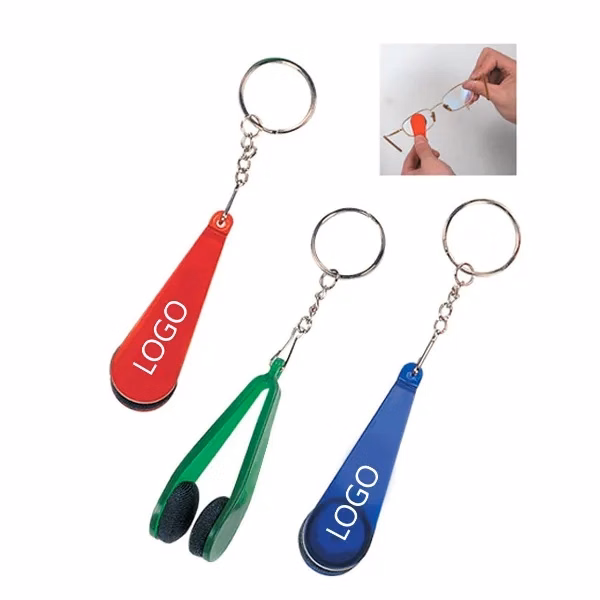 Promotional Eyeglass Cleaner keychain