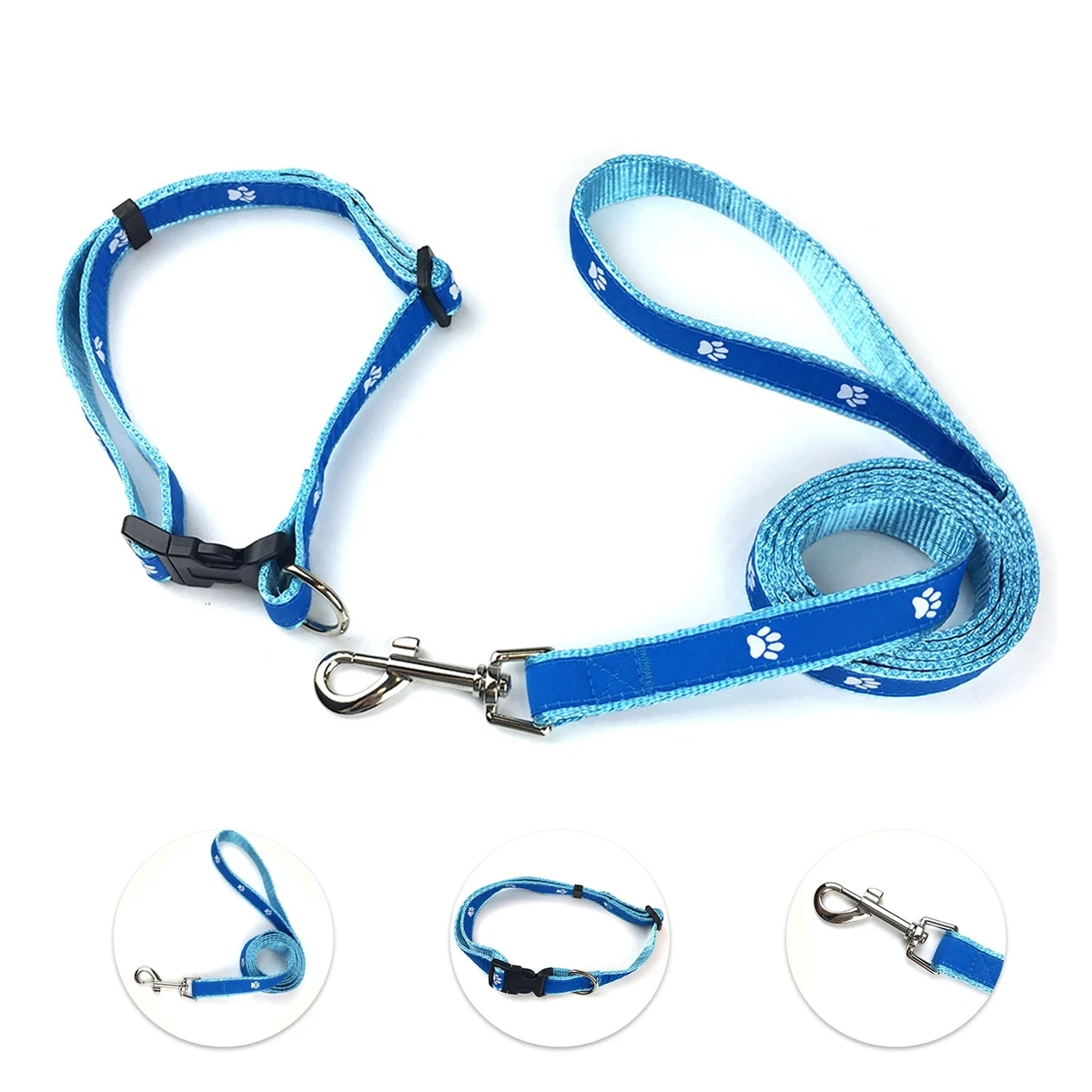 Pet Leash And Collar Set With Buckle 1