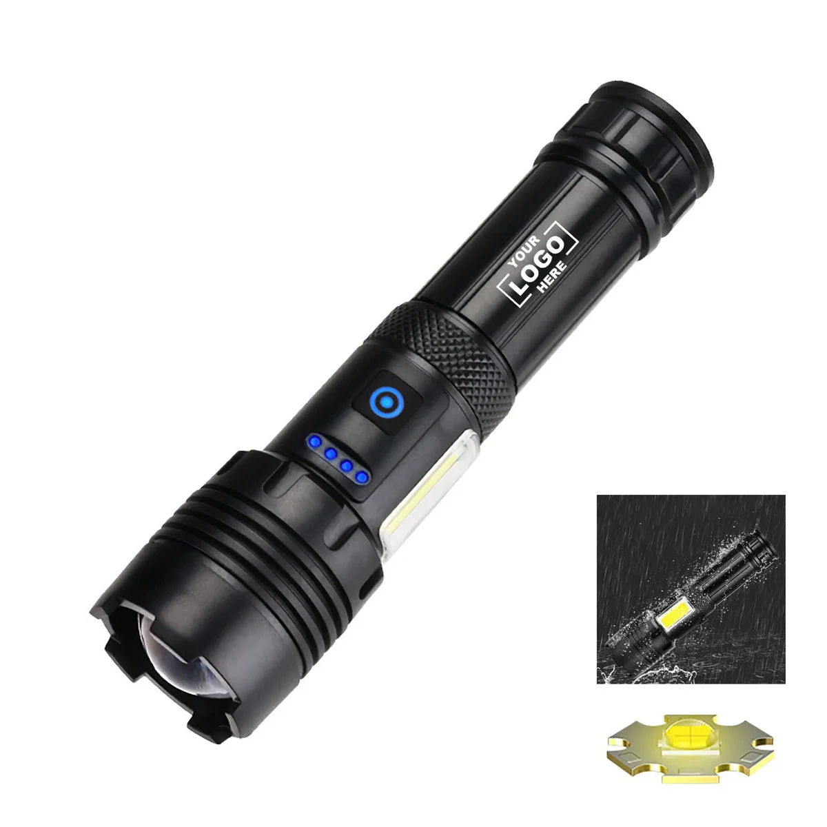 Outdoor Waterproof Charging Hook Flashlight 1