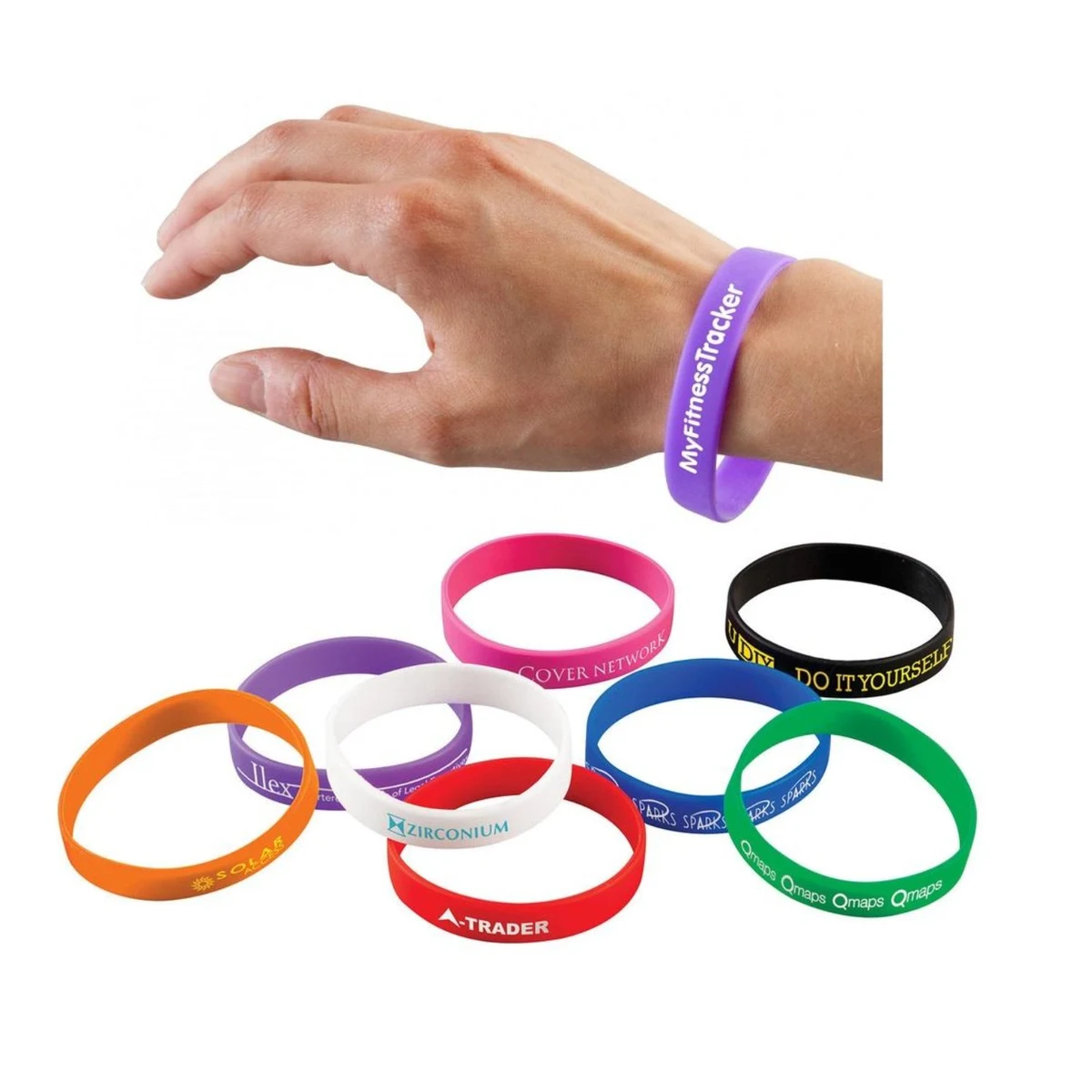 Pvc Custom Bracelet - 2D One Sided Design 1