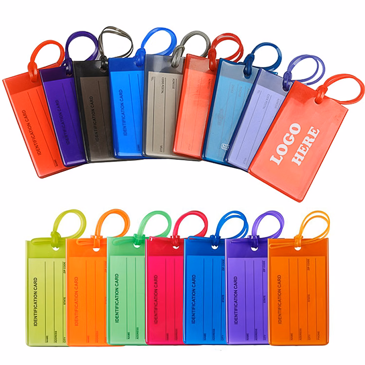 Soft PVC Custom Luggage Tag Holders
