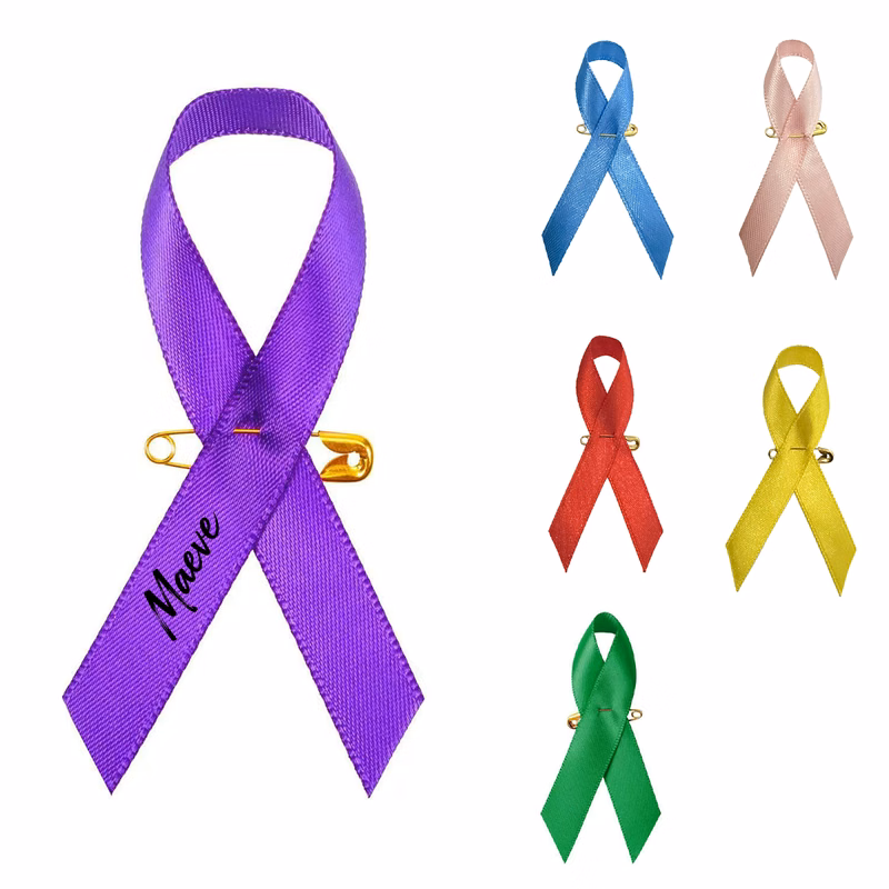 3-Inch Polyester Awareness Ribbon with Pin