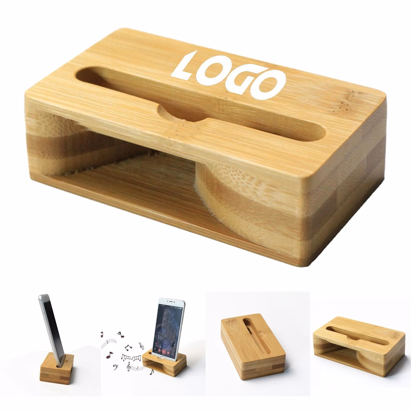 Wooden Sound Amplifier Stand Holder