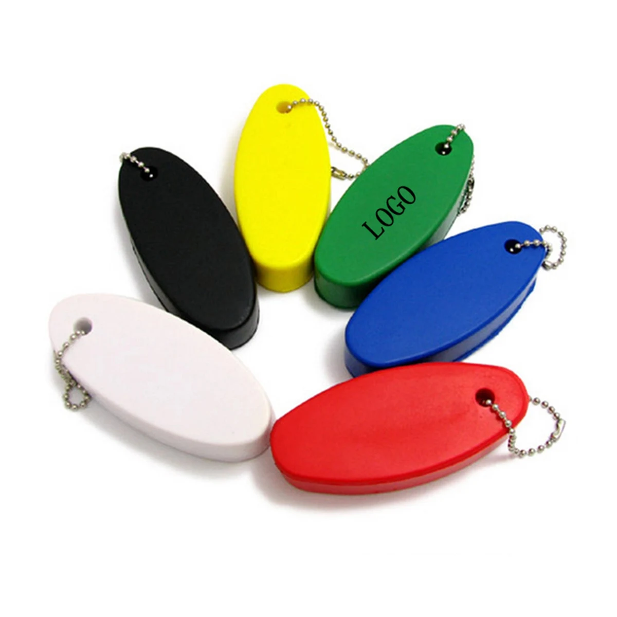 Customized Oval Floater Key Tag 1