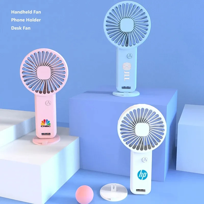 Rechargeable Hand Held Fan With Phone Stand 1