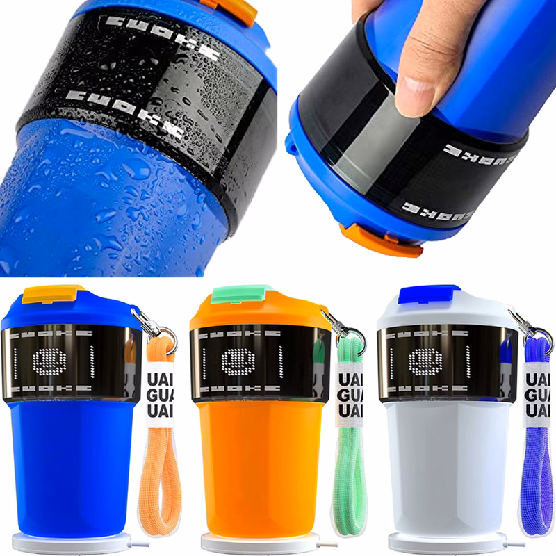 12oz Smart Insulated Coffee Mug with Innovative LED DIY Proj