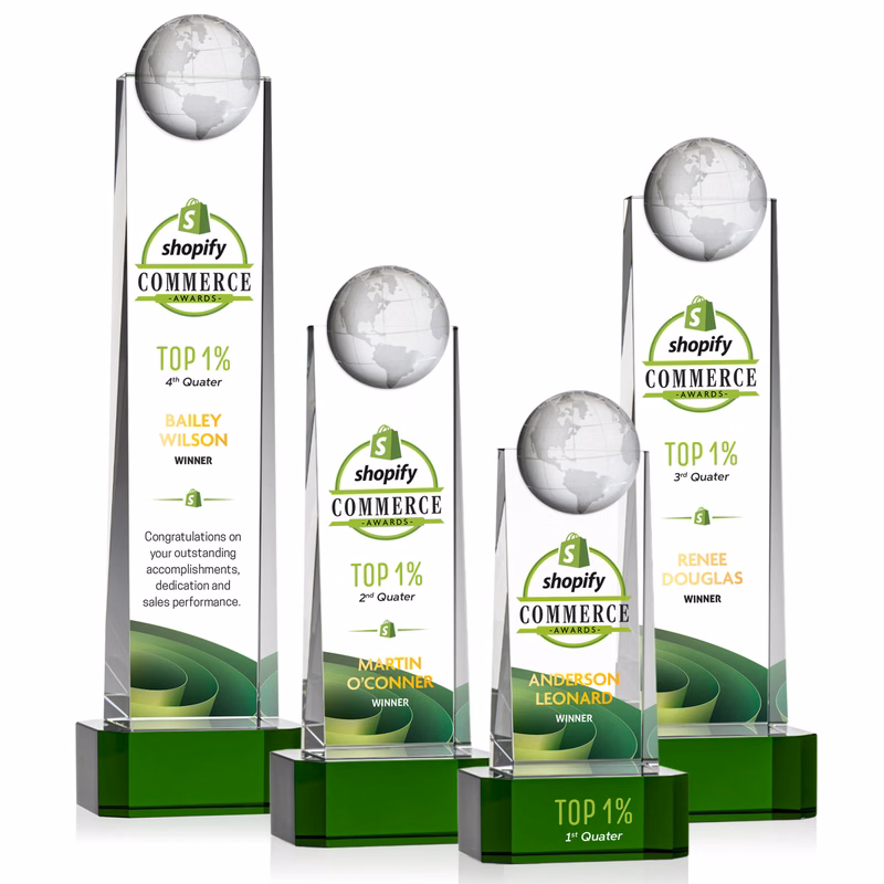 Sherbourne Globe VividPrint™ Award - Green