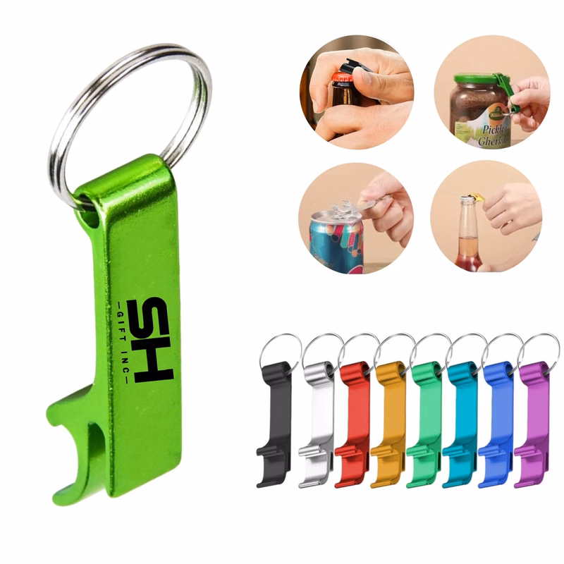 Aluminum Bottle Openers W/ Keychain