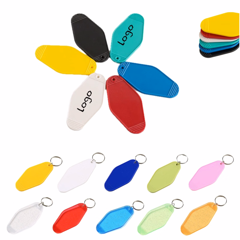 Candy-Colored Rhombus Plastic Key Tag & Luggage Label