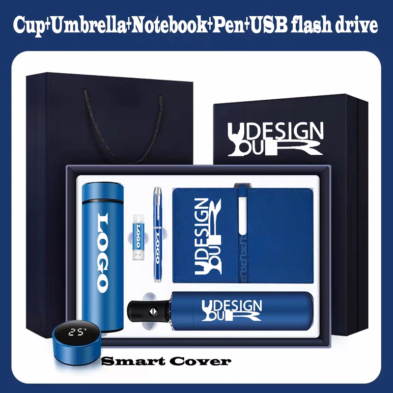Customized Business Gift Set-Cup, Umbrella, Notebook, Pen