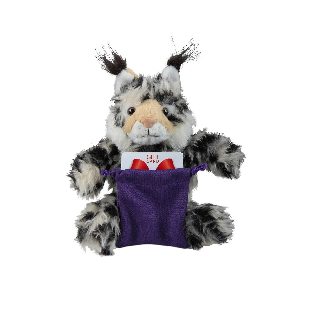 soft plush Lynx with gift card sack 1