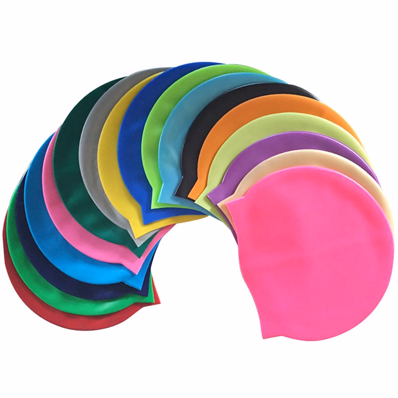 Adults Waterproof Comfortable Non-Slip Silicone Swimming Caps