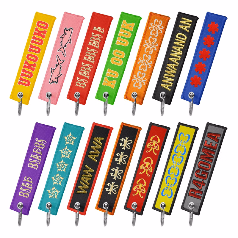 Woven Label Key Tag