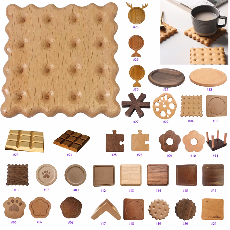 Wooden Cookie Coaster