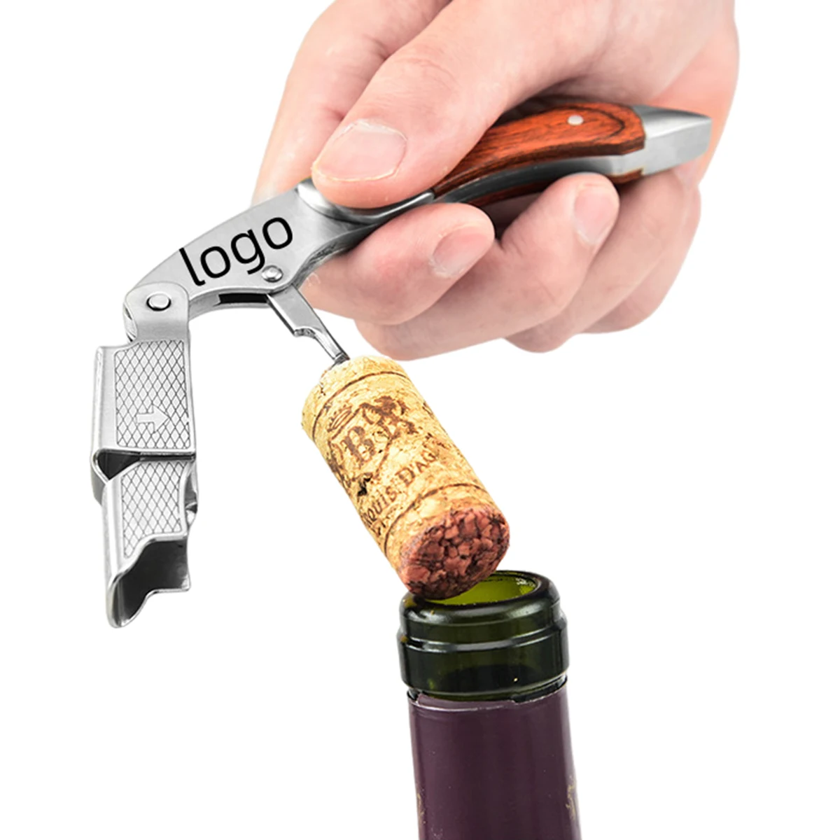 Portable Wine and Beer Bottle Opener with Knife 1