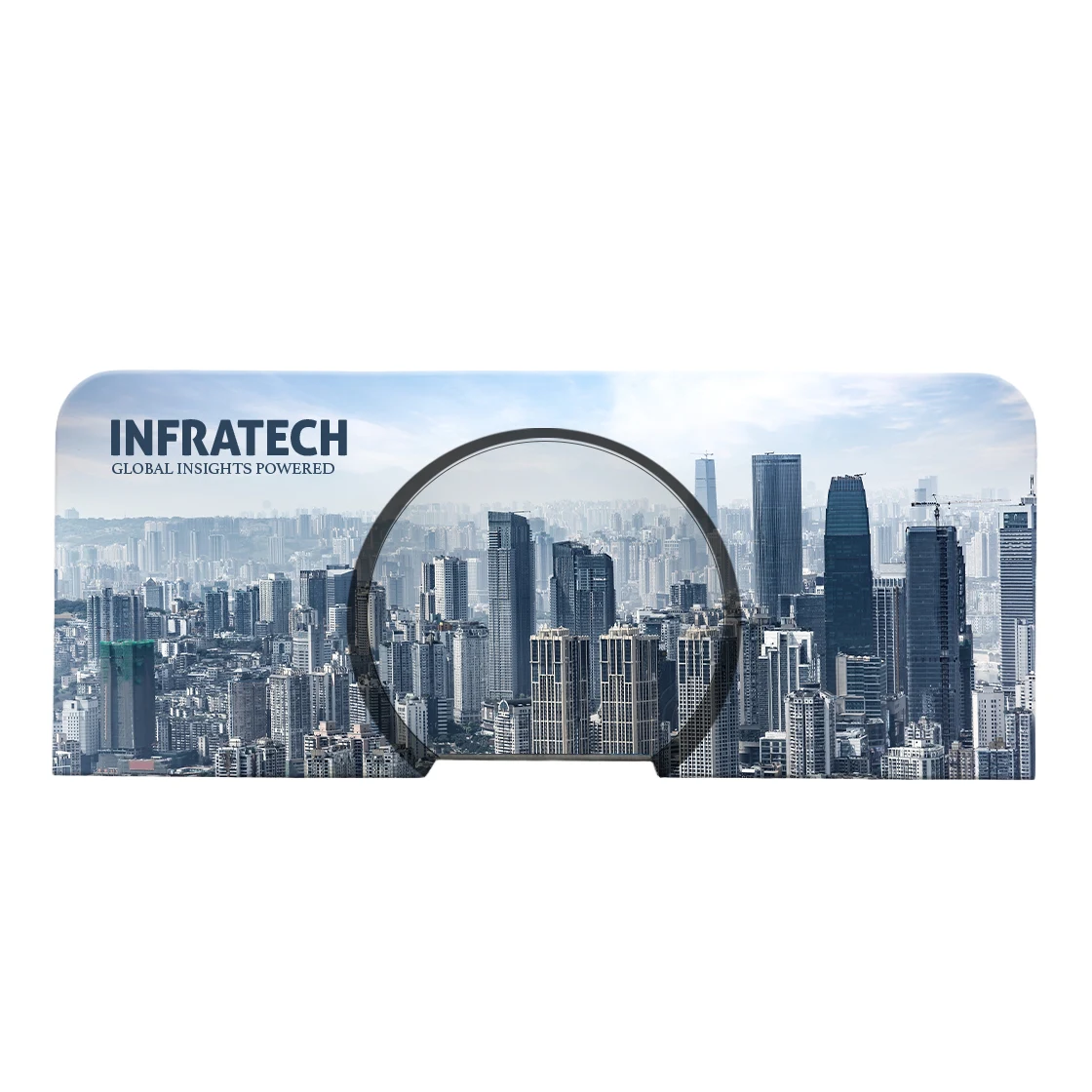 20 Ft Tension Fabric Backwall for Trade Show ( Graphic + Hardware) 1