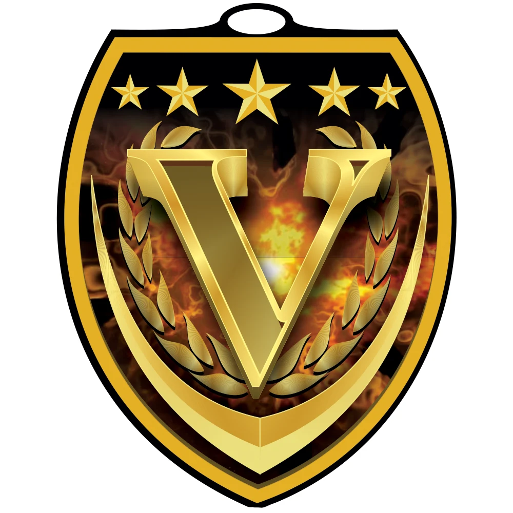 Victory Vibraprint™ Shield Medallion (3") 1