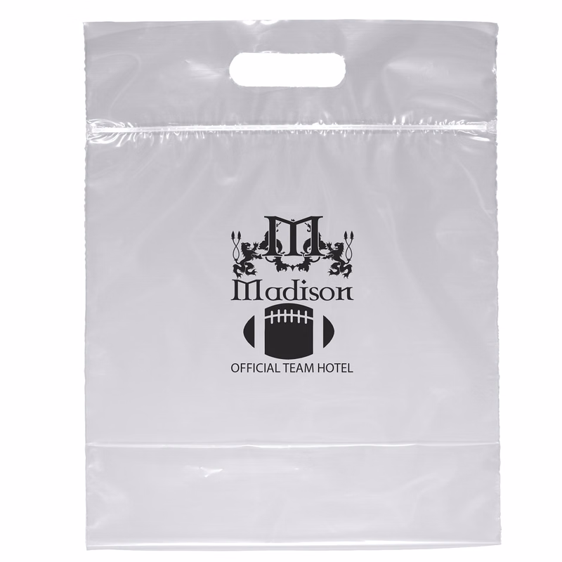 Zip-Close Die Cut Handle Bag - Flexo Ink Print