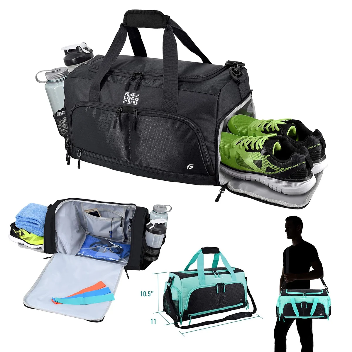 The Durable Crowdsource Designed Duffel Ultimate Gym Bag With 10 Optimal Compartment 1