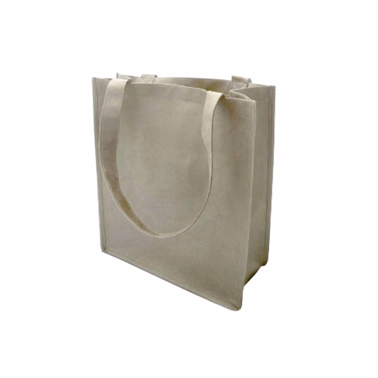 Shopping Tote - Khaki 100G Non-Woven Poly