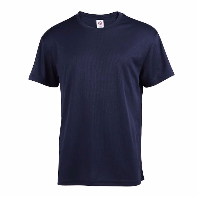 Micro Mesh Active Short Sleeve T-Shirts - Navy3XL