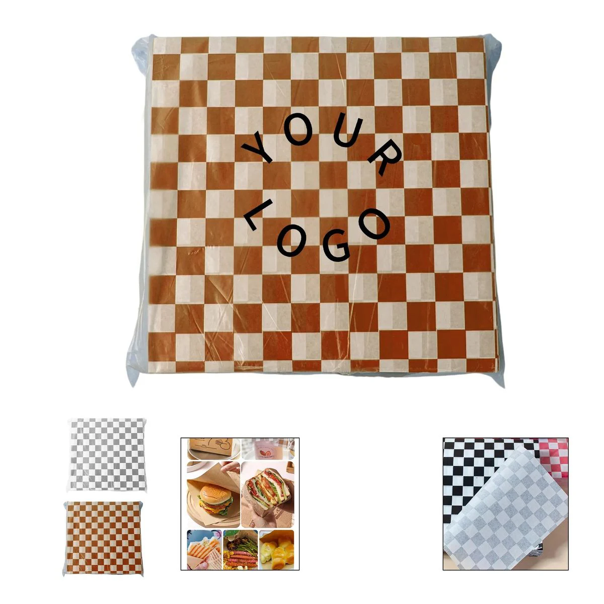Custom Kraft Sandwich Wrap Sheet 1