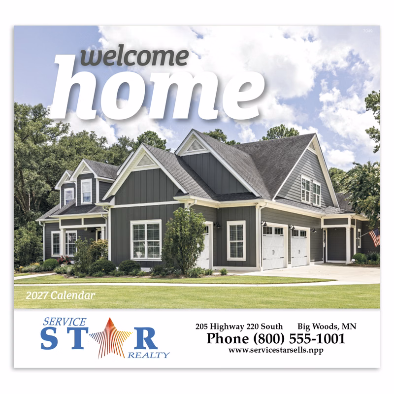 Good Value™ Welcome Home - Stapled Calendar