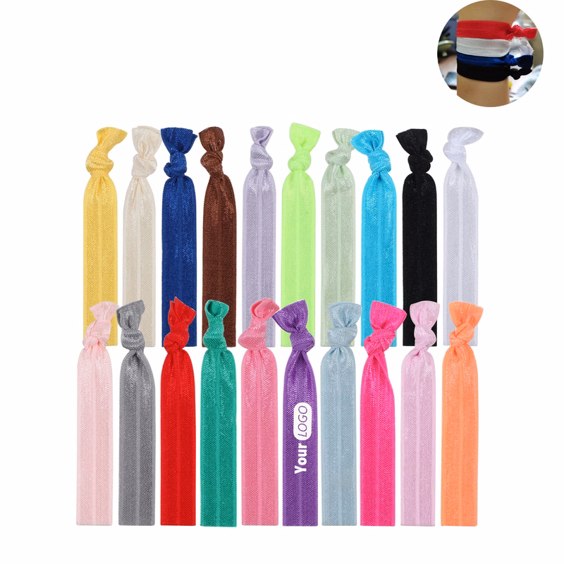 Vibrant Elastic Knotted Hair Ties